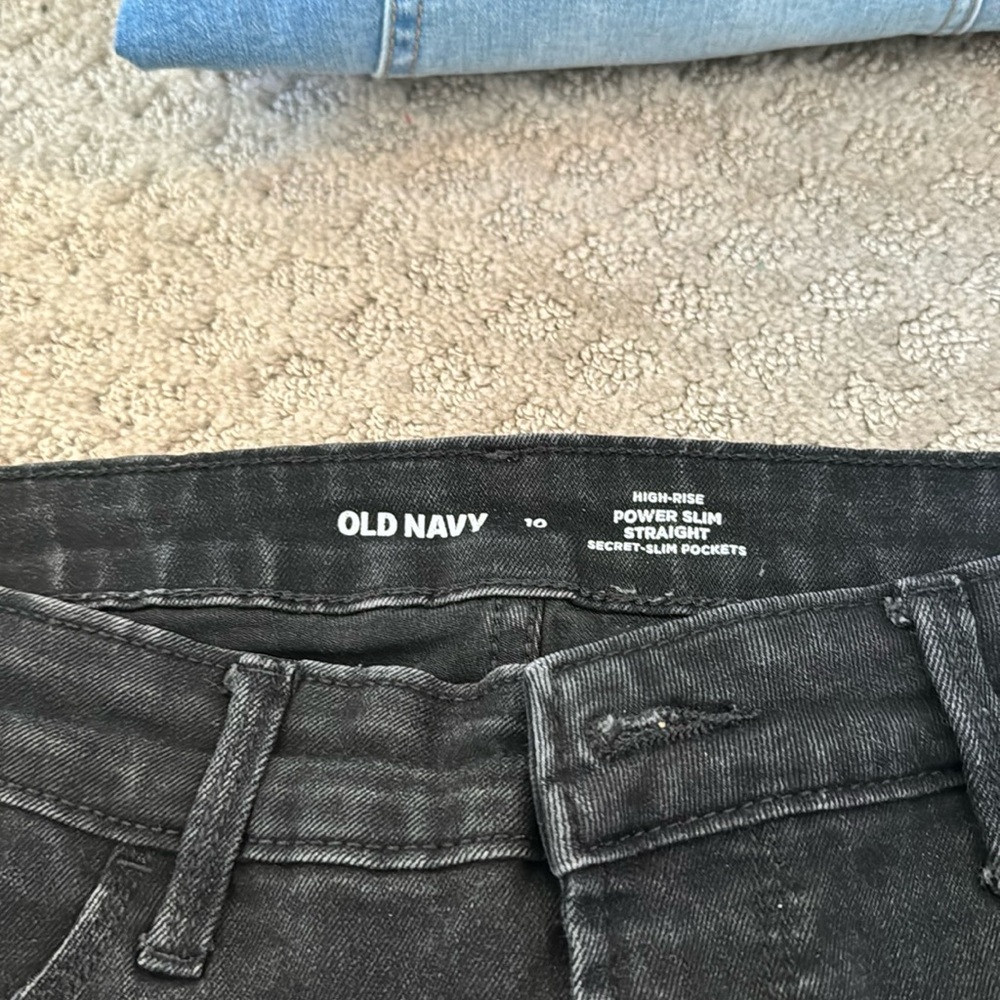 Black Straight Jeans